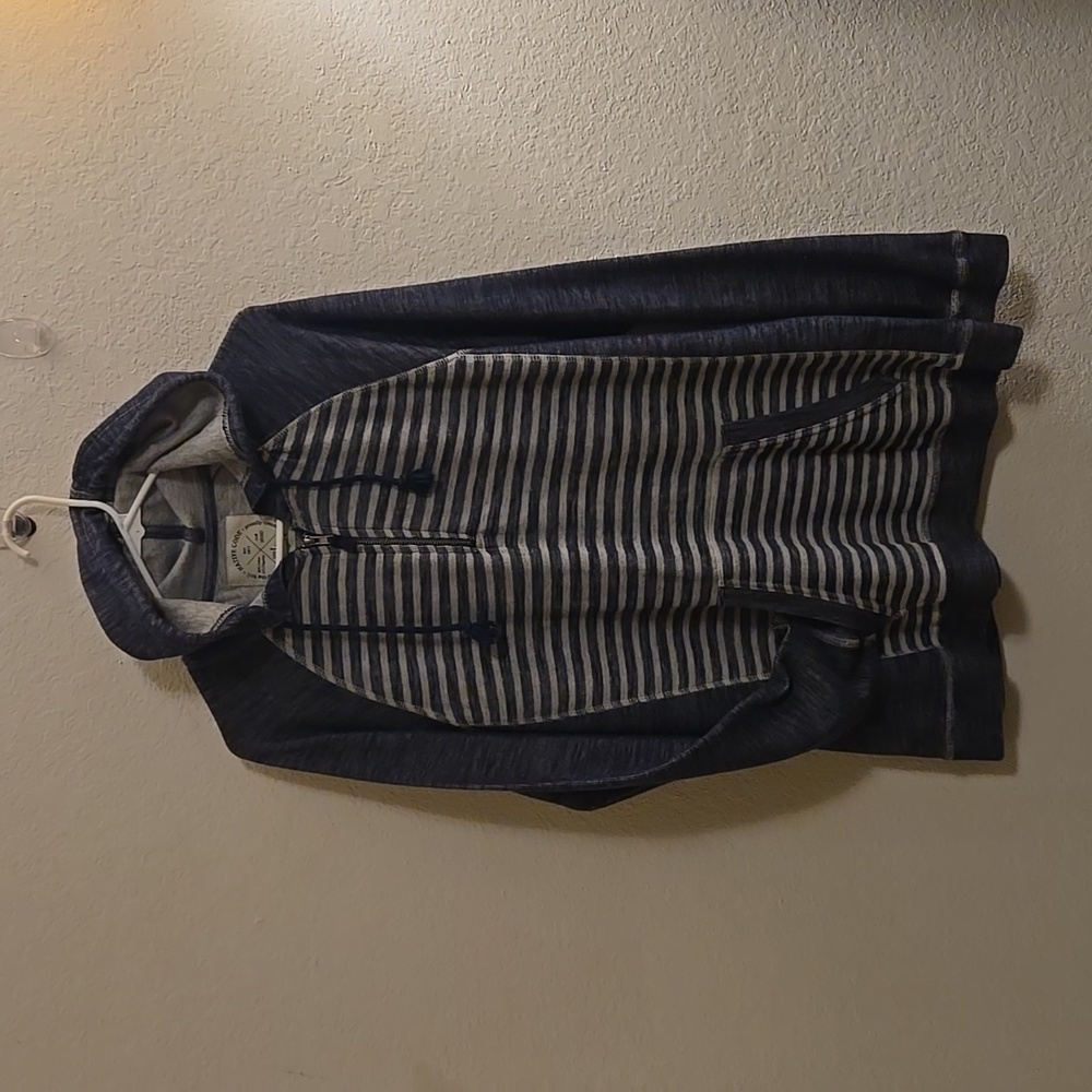 Native Code 1/4-zip Hooded Sweatshirt - Navy - Large